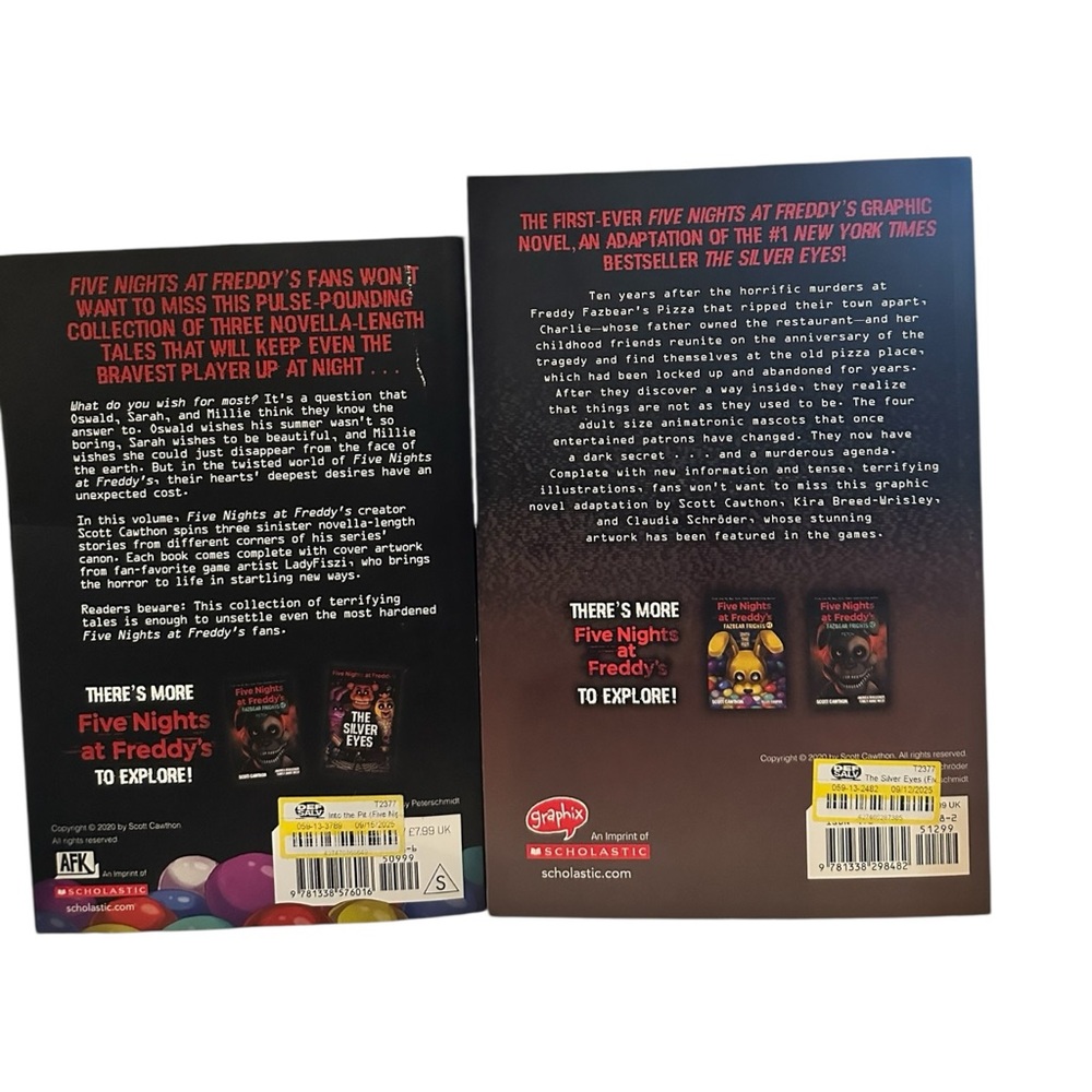 Five Nights at Freddy’s Book Bundle Fazbear Frights #1 + Silver Eyes Graphic - Picture 2 of 5